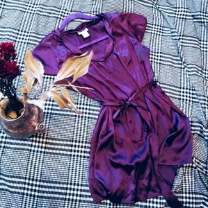 Motherhood purple medium silk top